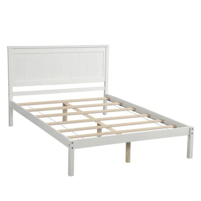 Wooden Bed Frame Headboard/Full Bed Frame/Center Support Foot/Mattress Base