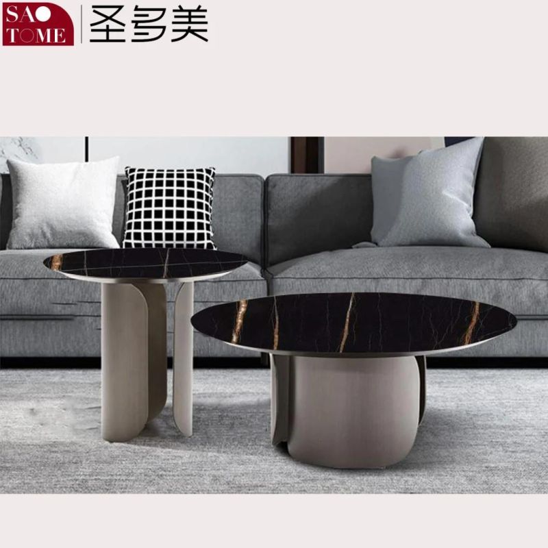 Modern Minimalist Casual Furniture Slate/Marble Top Coffee Table