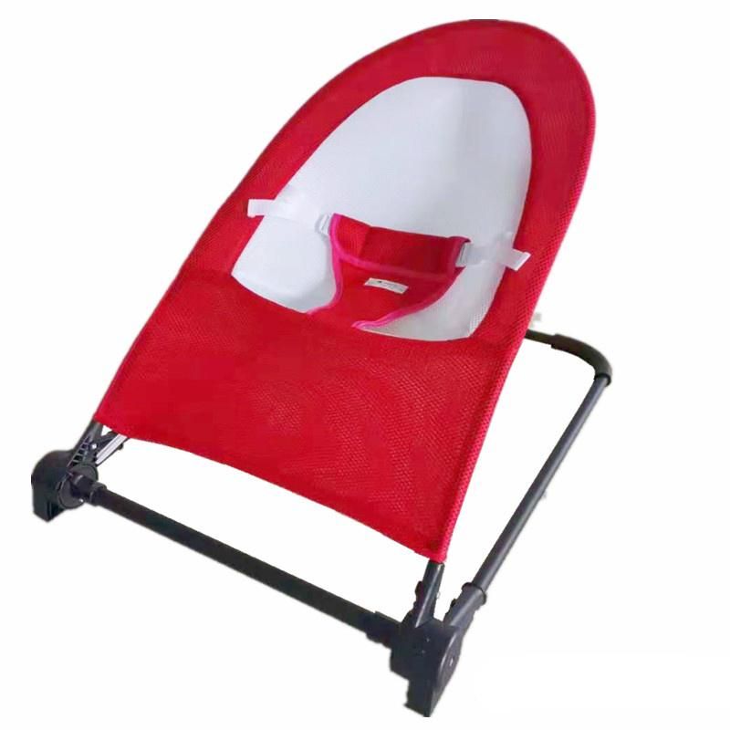 Popular Seat Belt Family Bedroom Folding Crib Rocking Chair Skin Friendly and Soft Protective Newborn Safety Rocker