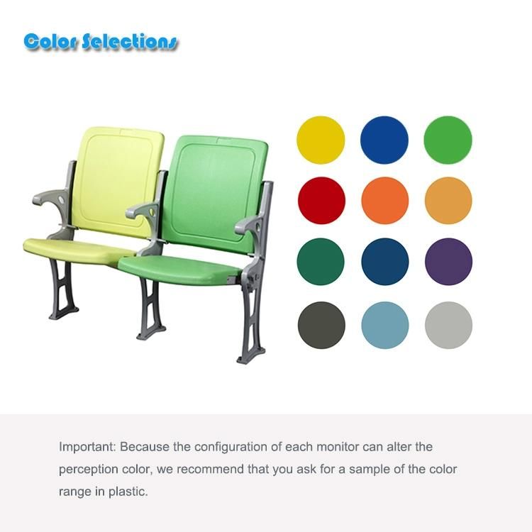 HDPE Sillas Plastic Stadium Chair VIP Stadium Seats Foldable for Gyms