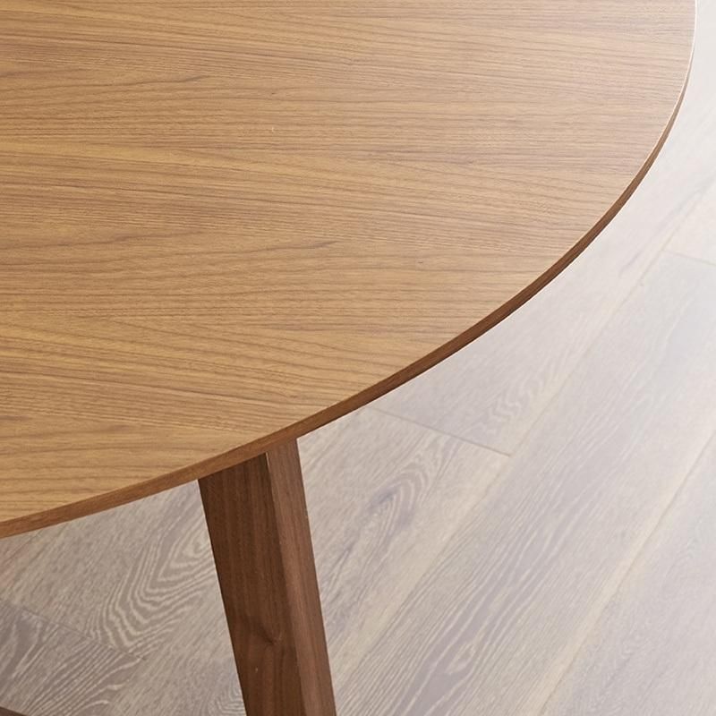 Nordic Wooden Restaurant Furniture Round Shape Dining Table Made in China