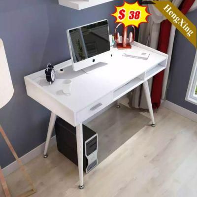 Inquiry Modern Wooden White Color Office Furniture School Student Home Square Study Computer Table