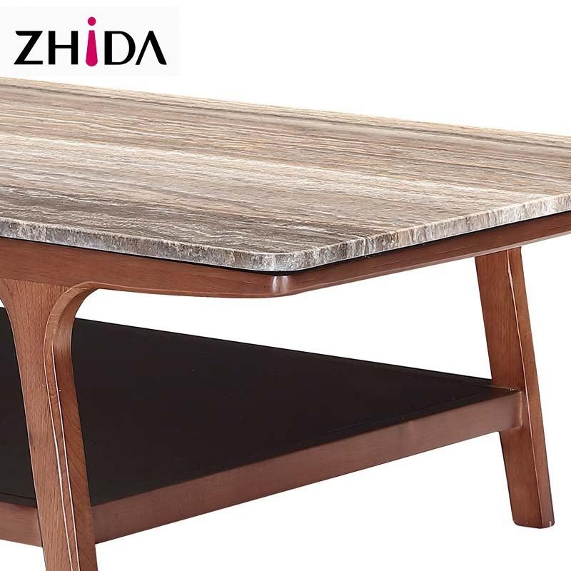 Best Seller Modern Square Central Marble Top Coffee Table