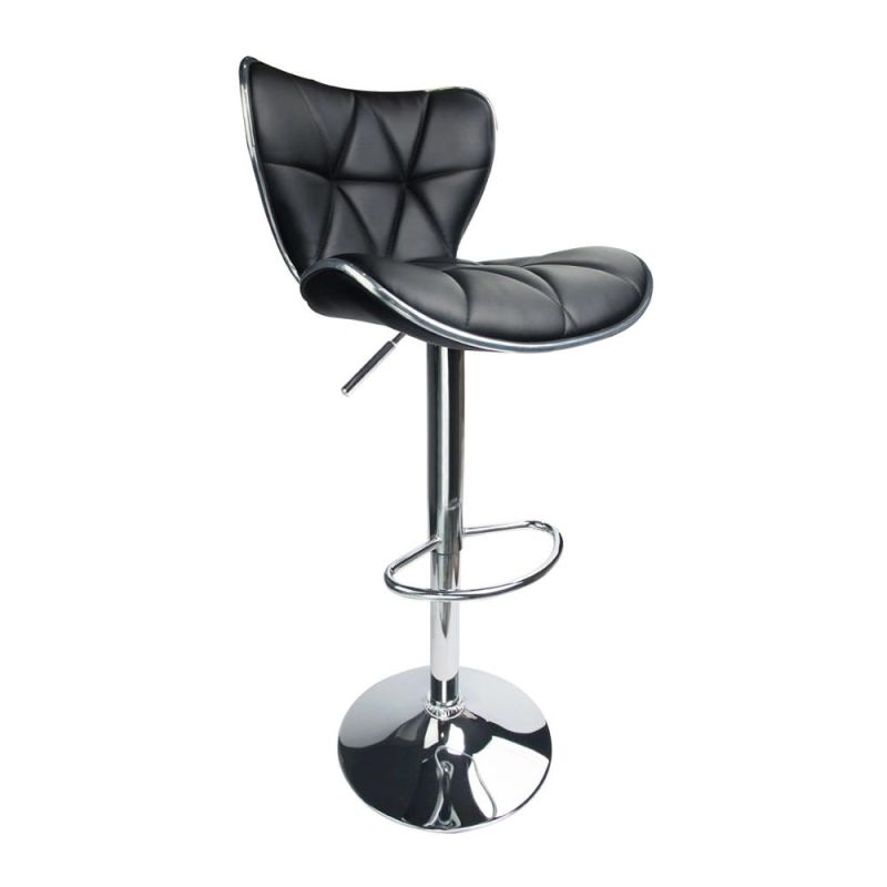 Modern Design Home Bar Furniture Bar Stool with Back Stainless Steel Legs Bar Chair