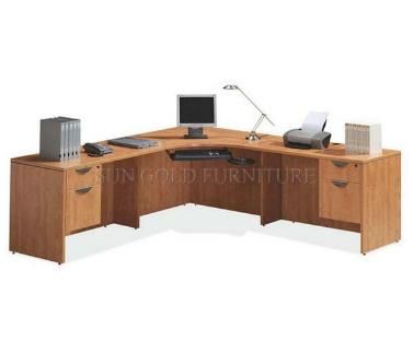 Customized MDF Material Executive Desk with Back Cabinet (SZ-OD264)