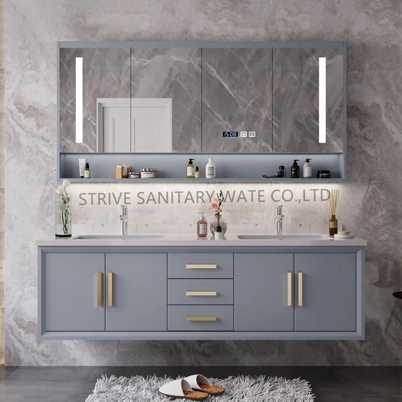 Modern Luxury Rock Plate Wholesale Bathroom Furniture Vanity