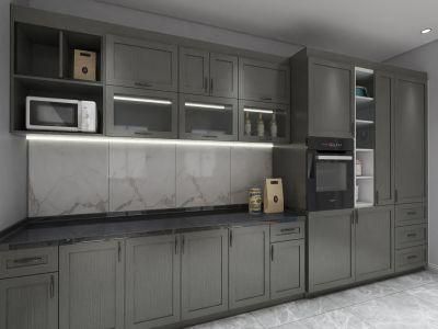 Modular Kitchen Cabinet Wardrobe Vanity and Storage Cabinet Shaker Door, PVC Thermfoil Door