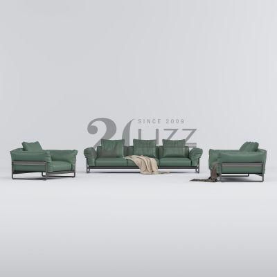 Hot Selling Minimalist Italian Design Hotel Home Furniture Modern Living Room Green Fabric Sofa