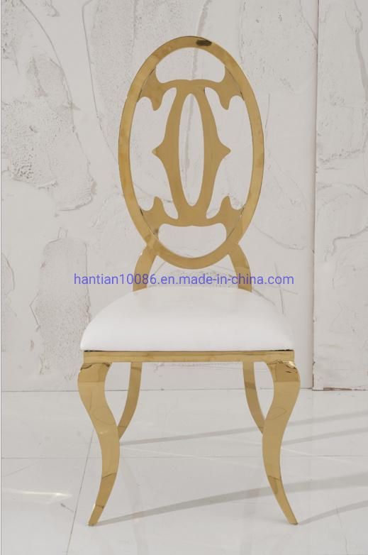 Bamboo Chair Marriage Chairs White Leather Wedding Party Chair Gold Metal Chair