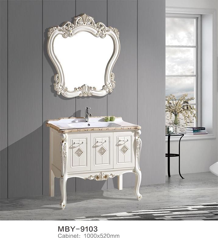 Chinese Products Wholesale White PVC Bathroom Cabinet Furniture From China