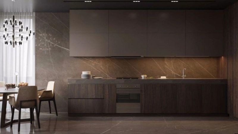 China Manufacturer Custom Design Skin Middle Density Fiberboard Kitchen Cabinet