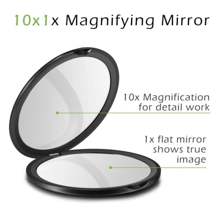 Wholesale Custom Logo Round Small Cosmetic Folding Double Side Makeup Mirror