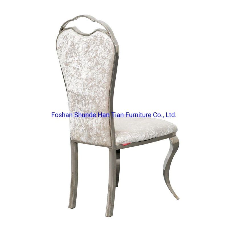 Hantian Foshan China Supplier Best Selling High Hang Back Dining Chair