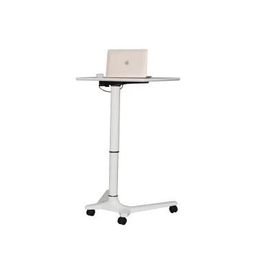 Office Furniture Ergonomics Gas Lift Movable Standing Height Adjustable Office Laptop Desk Table