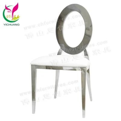 YCX-SS28-03 Modern Silver Metal Dining Chair for Wedding