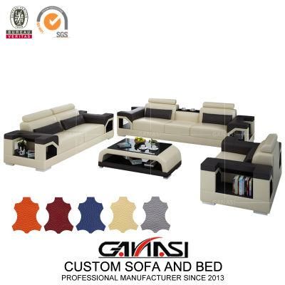 New Arrivals Modern Office Furniture Leather Sofa Set with Tea Table