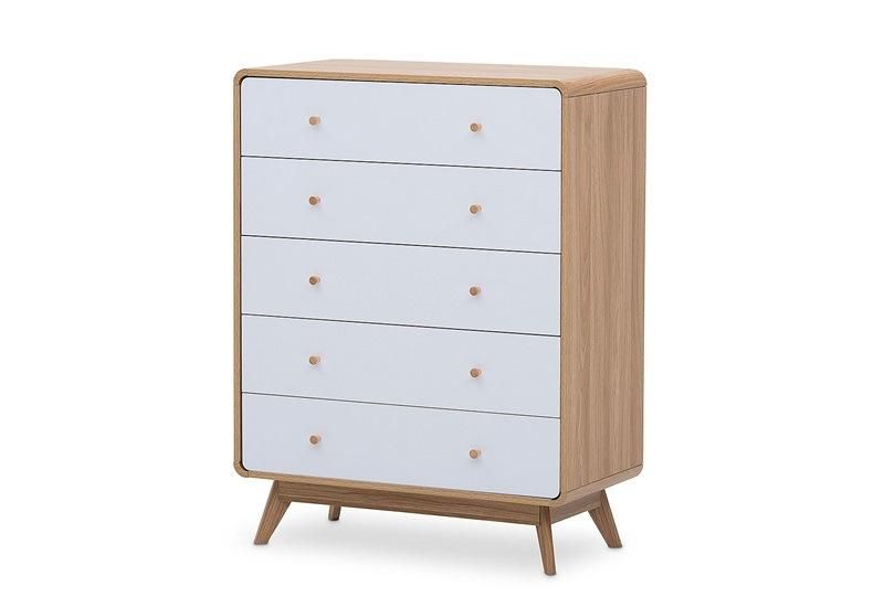 Modern Wood Chest with Drawers