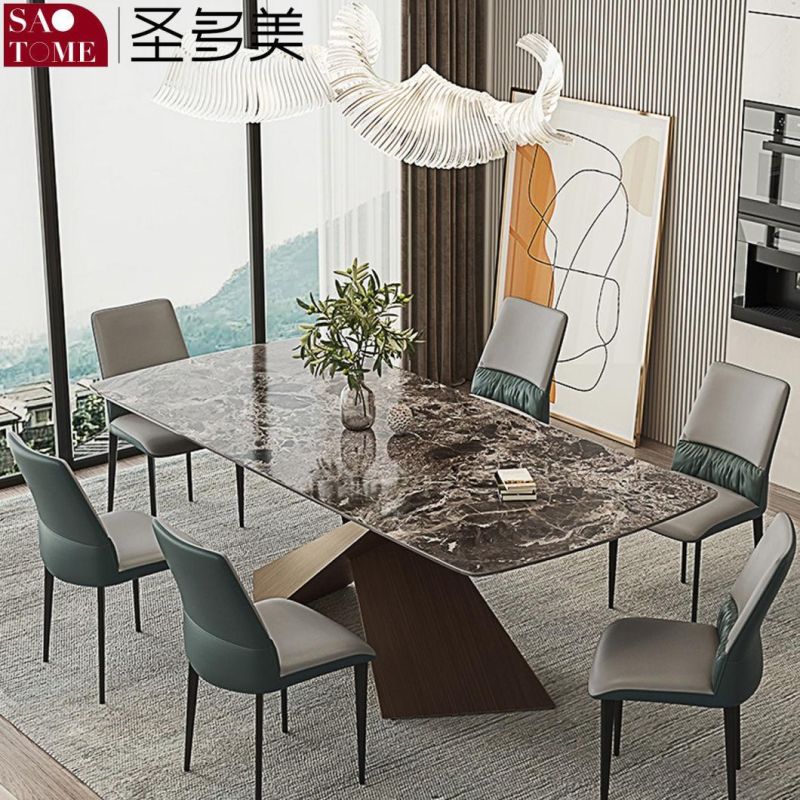 Modern Dining Room Furniture High-Grade X-Shaped Base Dining Table