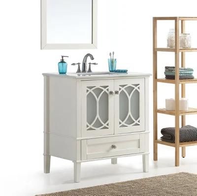 2022 New Design Openwork and Carving American Style Bathroom Cabinet Bathroom Vanity