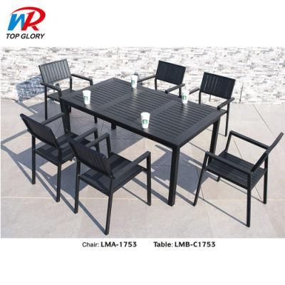 Aluminum Frame WPC Garden Outdoor Chair and Bench