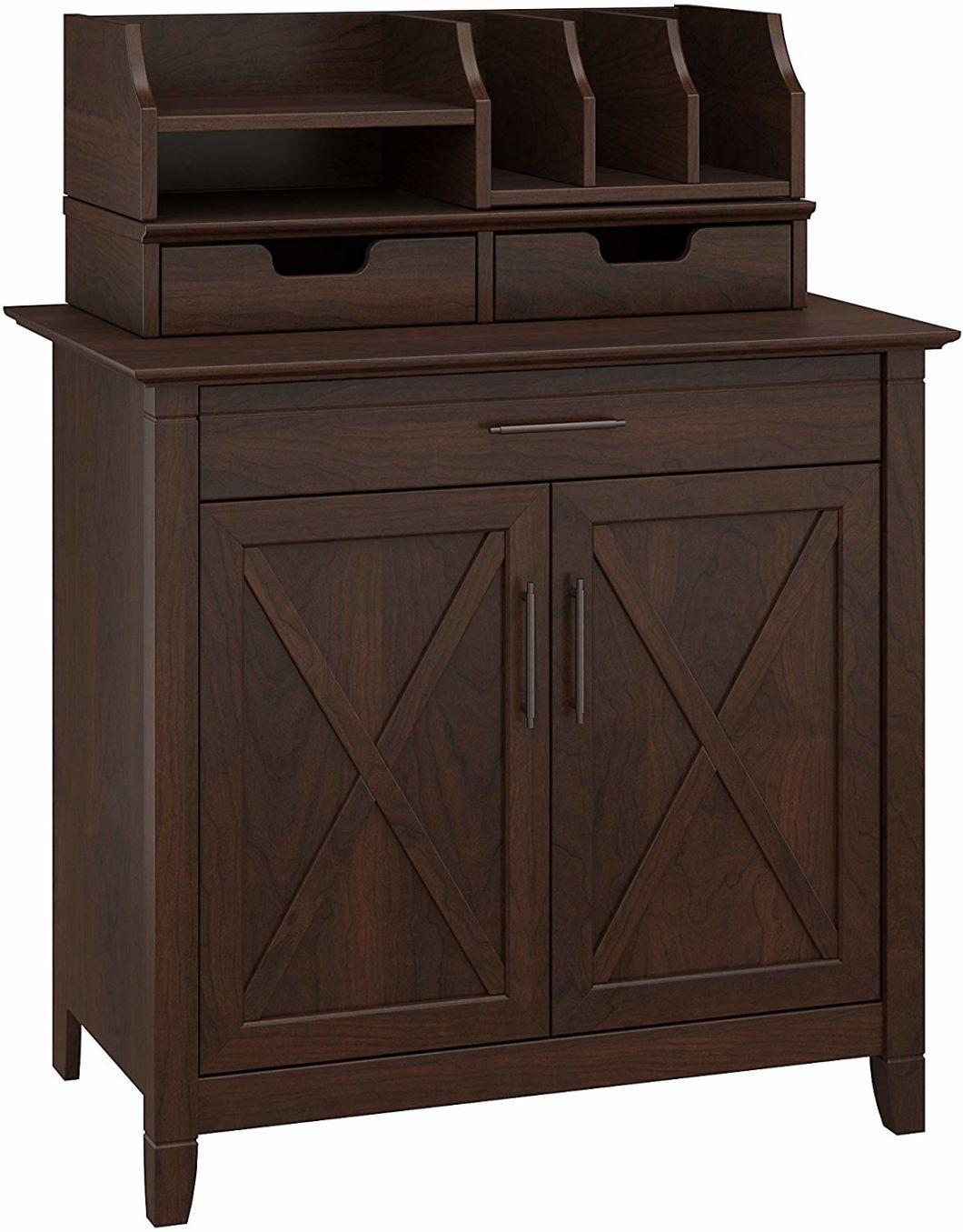 Modern Antique Furniture Bing Cherry Cabinet Living Room Furniture with Desktop Hutch