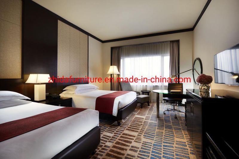 Customized China Solid Wood Modern Hotel Bedroom Furniture Suite