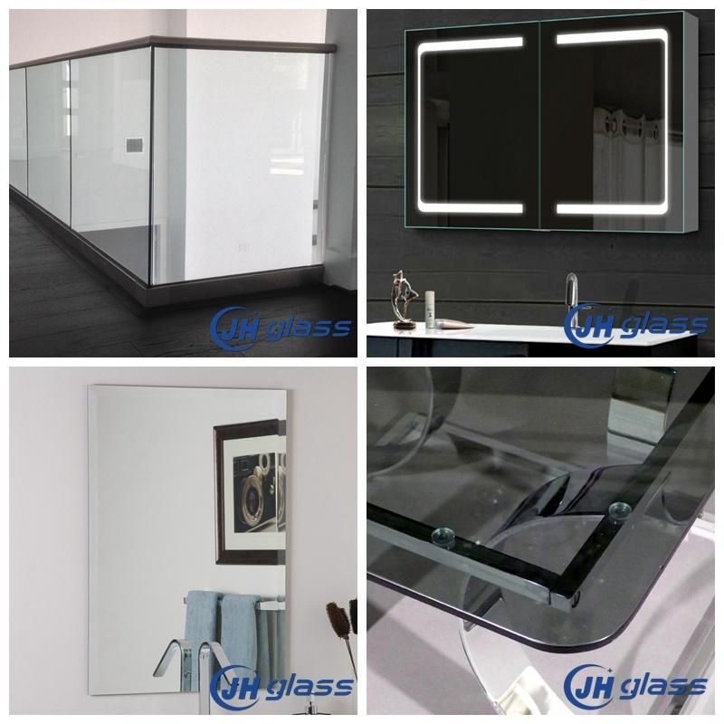 Jinghu Modern Style Hospitality Hotel Bathroom Aluminum Alloy Framed Mirror Bathroom Furniture Wall Mirror