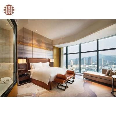 Chinese Modern Solid Wood Luxury Suite Hotel Bedroom Furniture