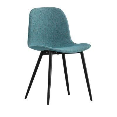 Modern Factory Price Colorful General Use Home Furniture Cheap Metal Legs PU Seat Plastic Dining Room Chair