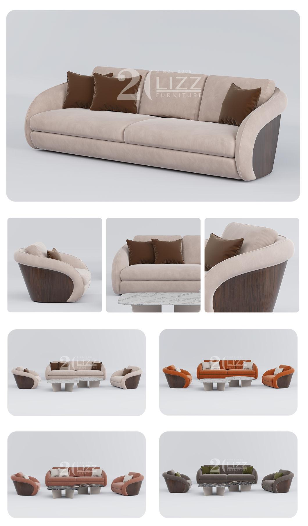 Direct Sale High Quality Nordic Style Simple Hotel Home Couch Modern Living Room Luxury Fabric Sofa