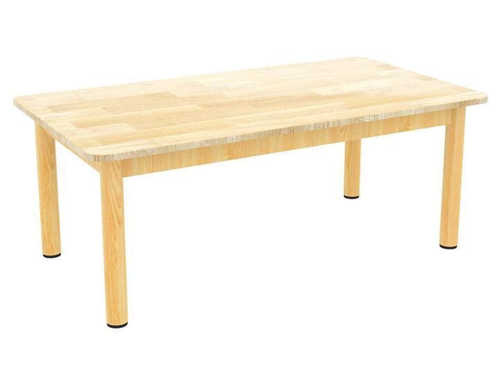 Round Solid Beech Table Children Furniture 60*60cm