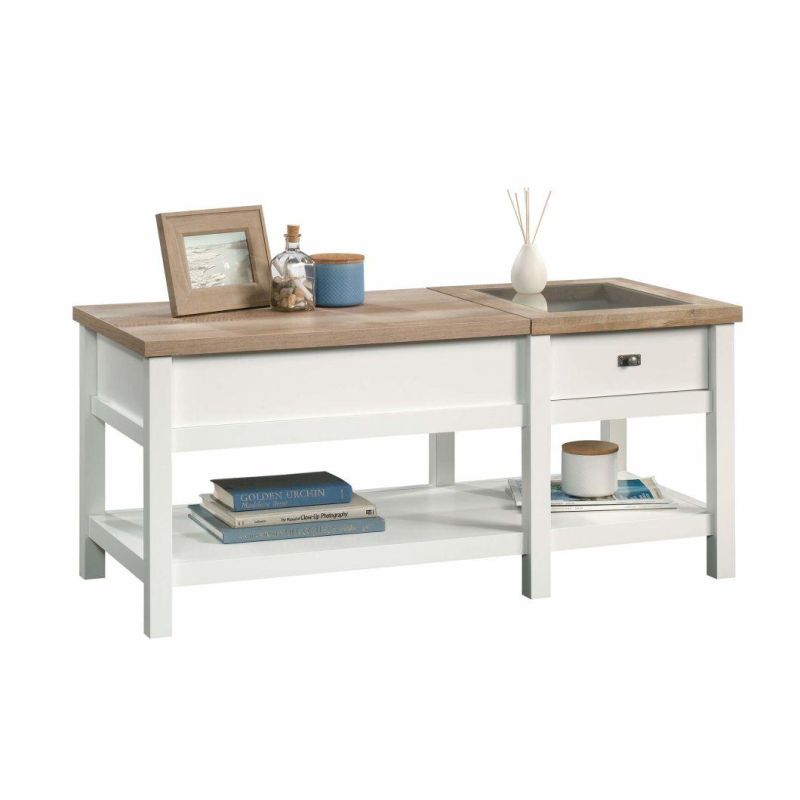 Cottage Road Lift-Top Coffee Table, Soft White Finish