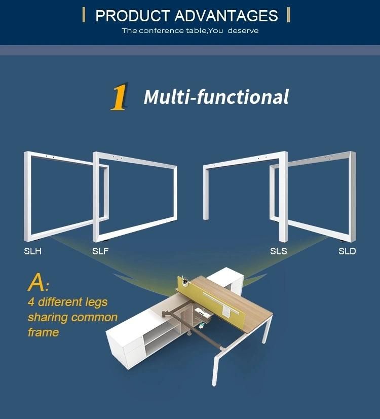 Office Furniture Boss Design Cabinet Table Simple Modern Double Office Computer Desk