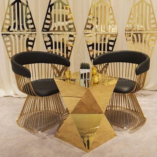 Wholesale Gold Cocktail Chairs and Tables for Hotel Bar Furniture