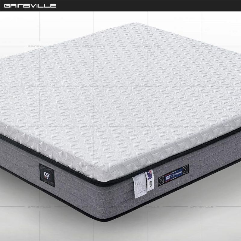 Gainsville Best Price Luxury Royal Pillow Top Comfort Good Sleep Spring Natural Latex Bed Mattress