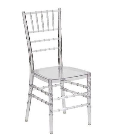 New Design Polycarbonate Clear Chiavari Chair for Wedding Rental