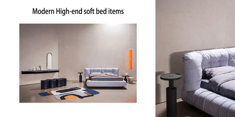 New Arrival Italian Bed Bedroom Home Furniture with Soft Sponge Comfortable King Size Bed