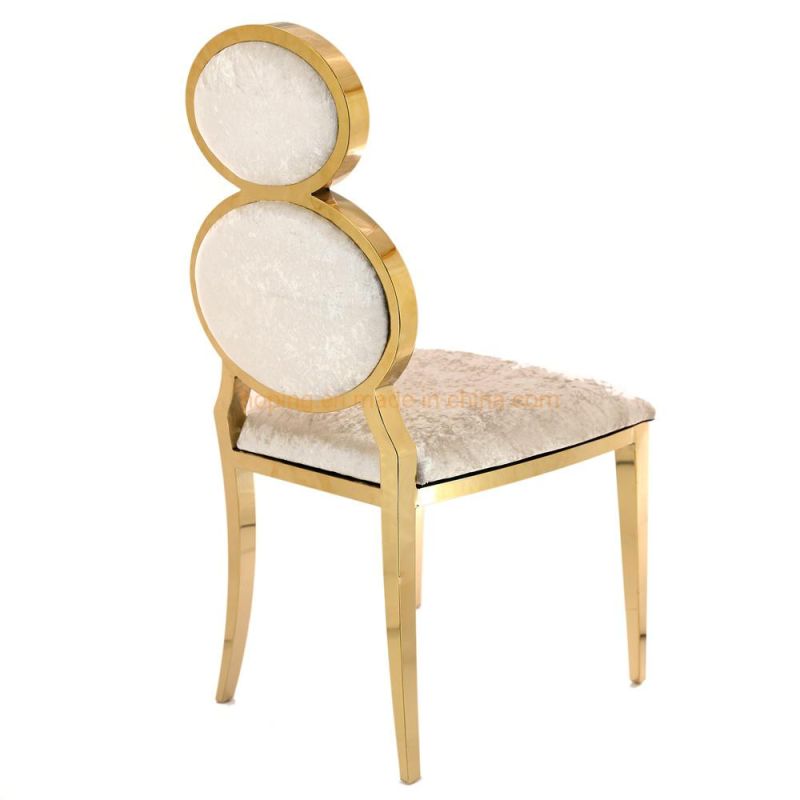 Meeting Furniture Antique Gold Metal Frame Event Banquet Hotel Chairs