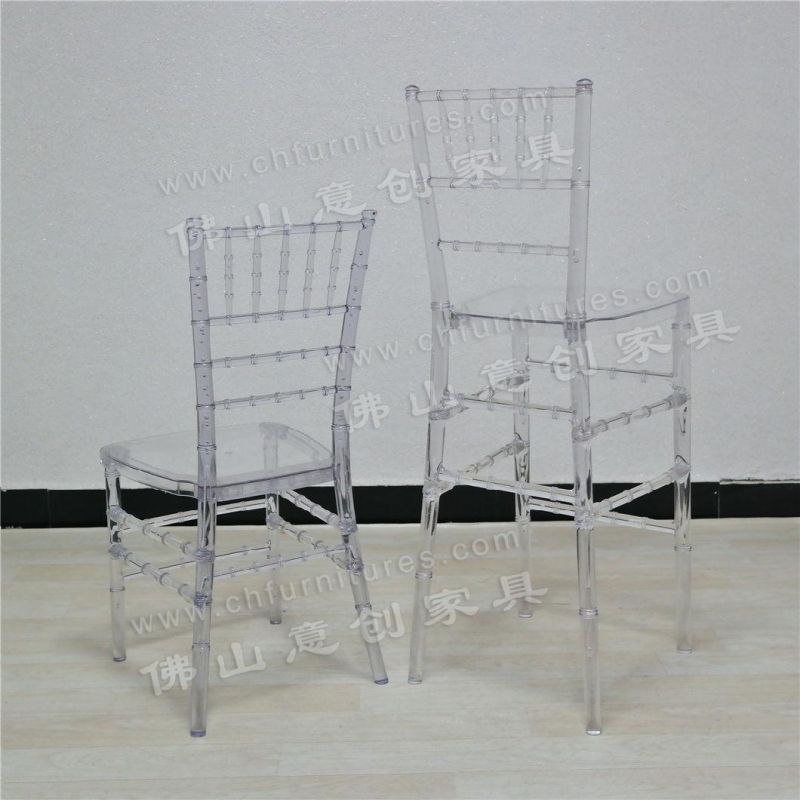 Modern Removable Acrylic Transparent Plastic Hotel Party High Bar Chair