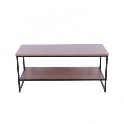 Factory Wood Brown Sofa Side Table for Living Room Furniture