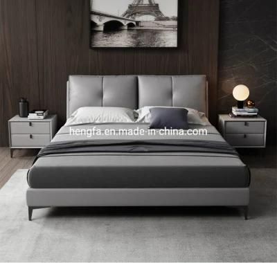 Chinese Modern Home Furniture Hardware Bedroom Hotel King Bed