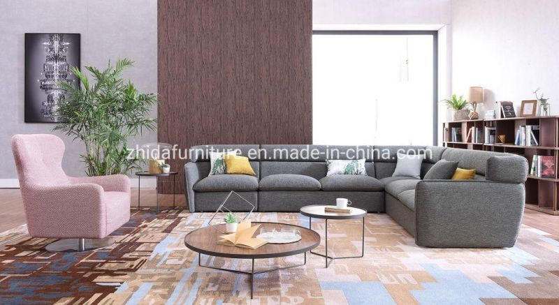 Modern Living Room Home Office Reception Leisure Fabric Corner Recliner Leather Sofa