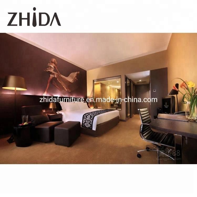 Simple Melamine Board Hotel Bedroom Furniture Set for Villa Hotel