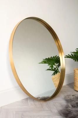 Modern Round Mirror Accent Mirror Black Framed Round Mirror Wall-Mount Mirror Home Decor Mirror for Bathroom Living Rooms