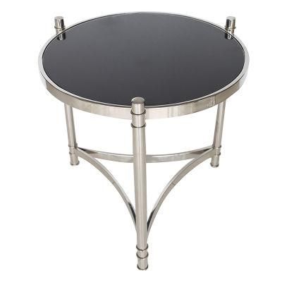 Nice Design Round Coffee Table Stainless Steel Tea Table for Hotel Used