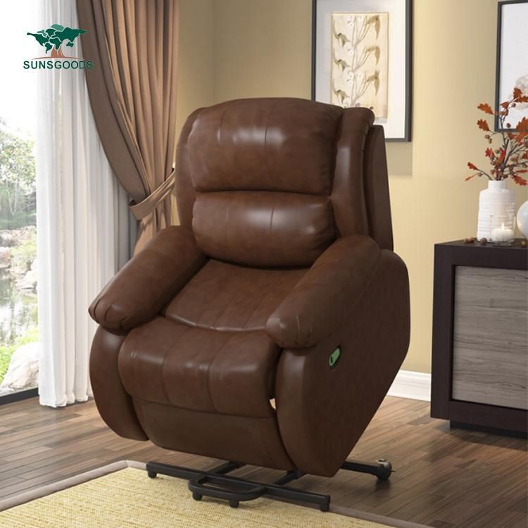 Luxury Classic European Design China Modern Style Sofa Leather Recliner Sofa