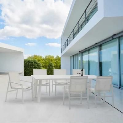 Modern Indoor/Outdoor Dining Table Matte White