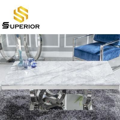 Wholesale Living Room Furniture European Style Marble Coffee Tea Table