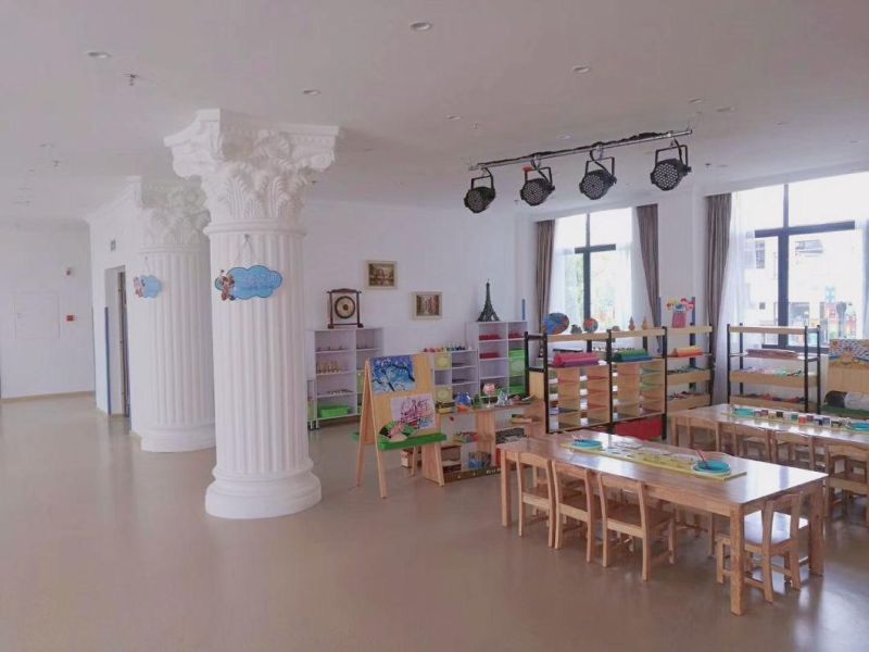 School Classroom Table, Daycare Center Table, Kindergarten and Preschool Wooden Rectangle Kids Table