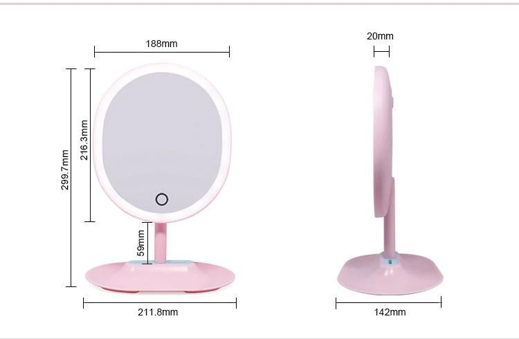 Professional Makeup Mirror with Organizer Base